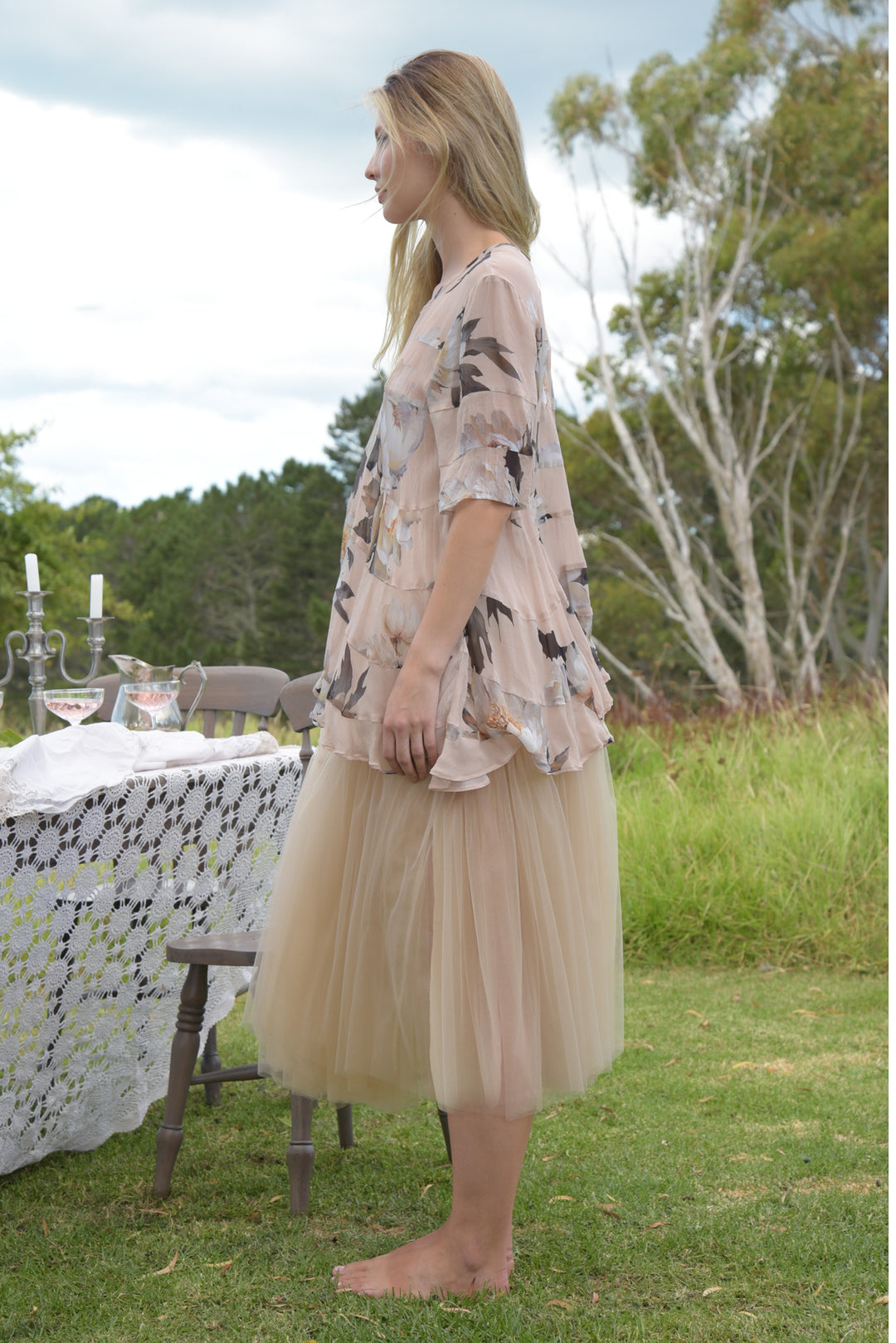 SPIN-UP GIRL Skirt (Latte)