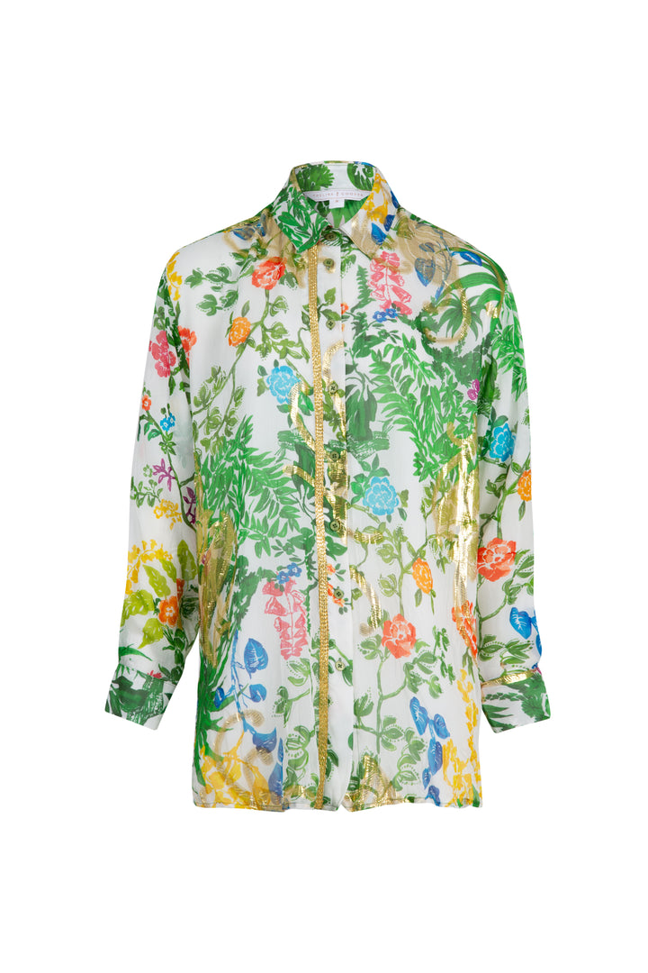 Drift Away Shirt (Green Floral)