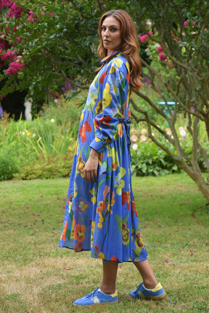 TIED Effects Dress (Cobalt Floral)