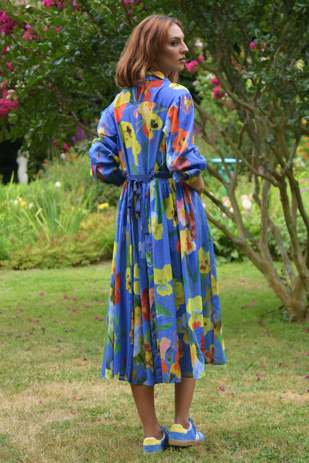 TIED Effects Dress (Cobalt Floral)