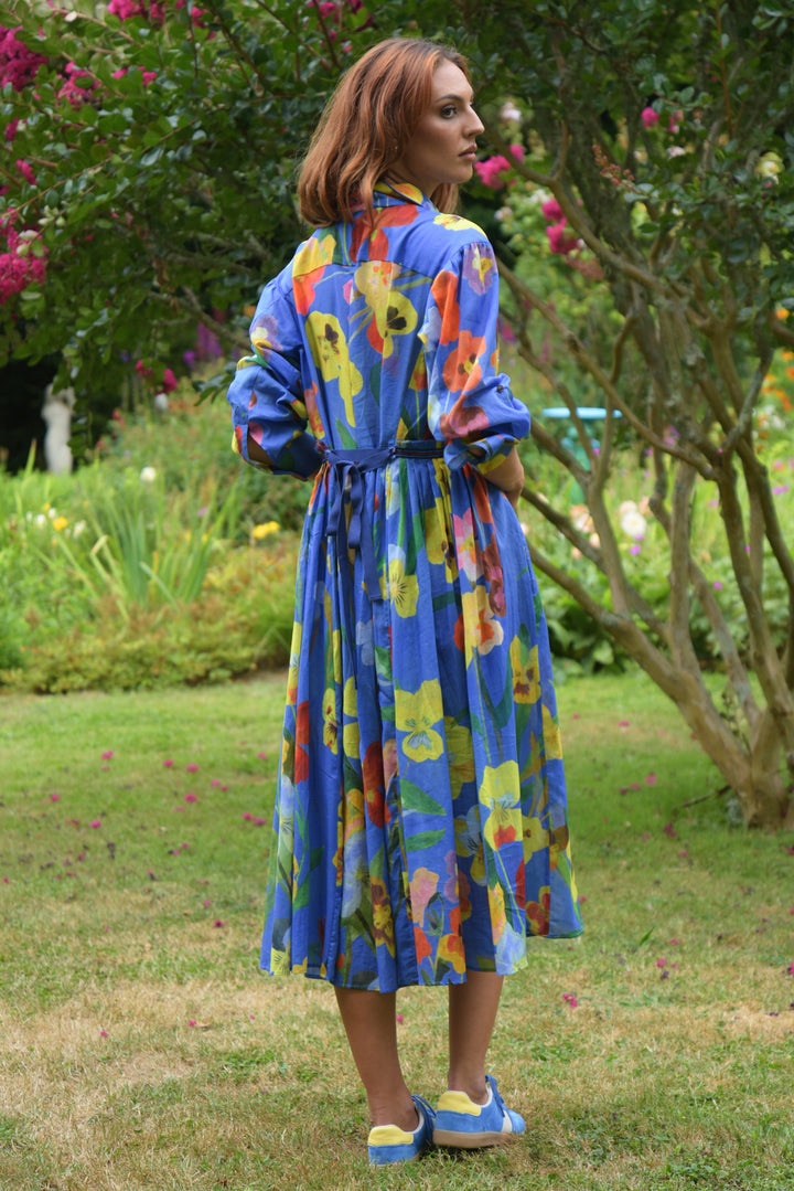TIED Effects Dress (Cobalt Floral)