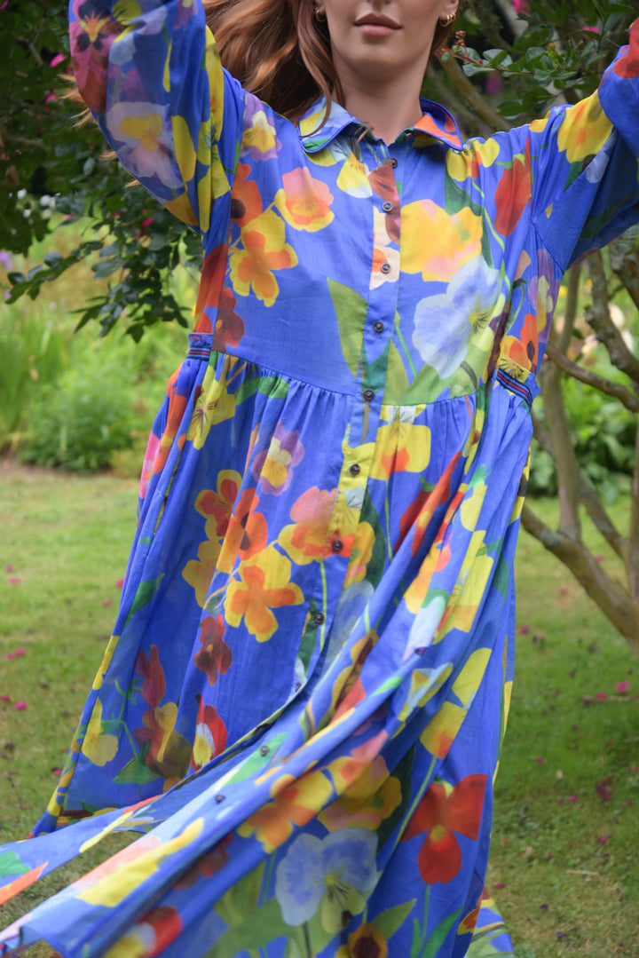 TIED Effects Dress (Cobalt Floral)