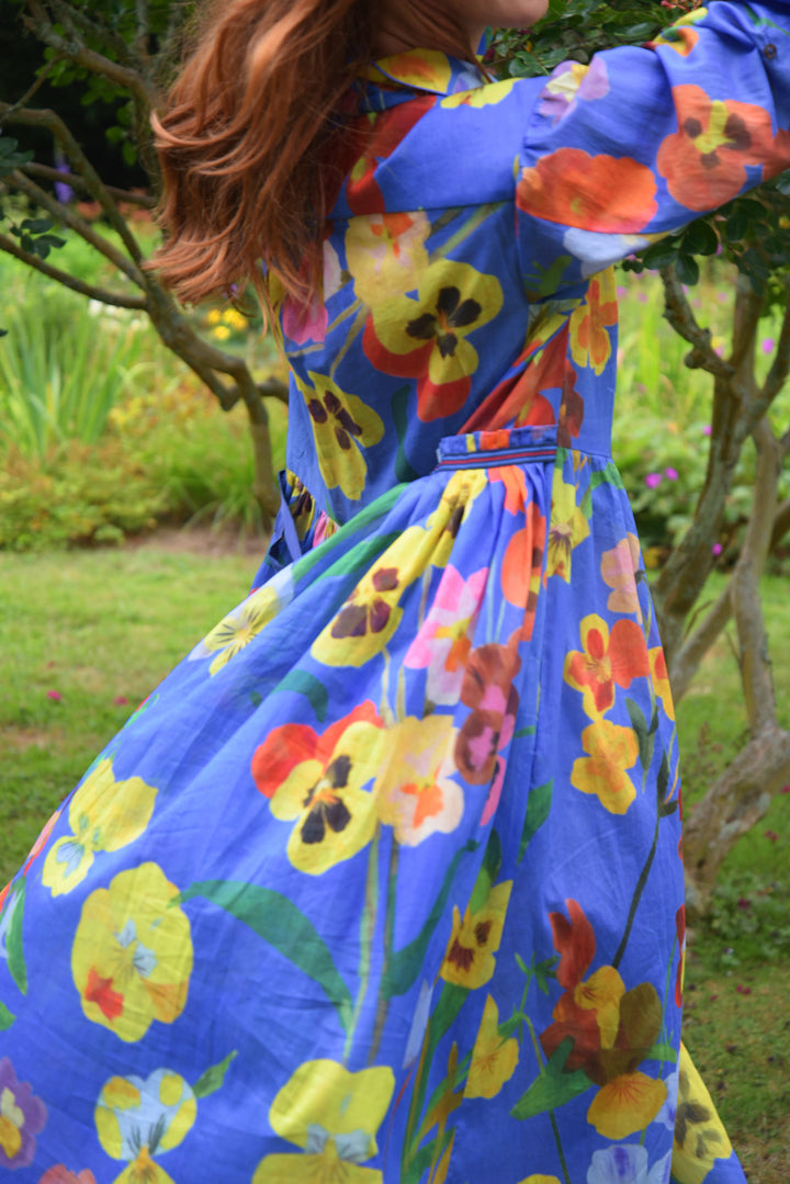 TIED Effects Dress (Cobalt Floral)
