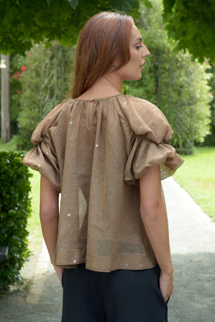 POP OFF Top (Taupe)