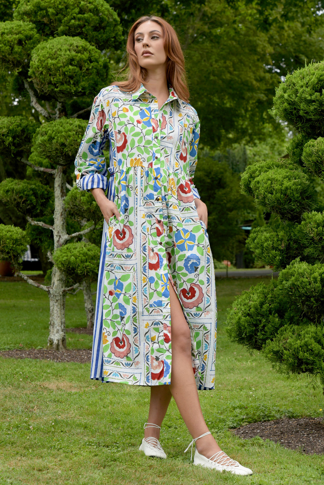TIED Effects Dress (Garden Floral)
