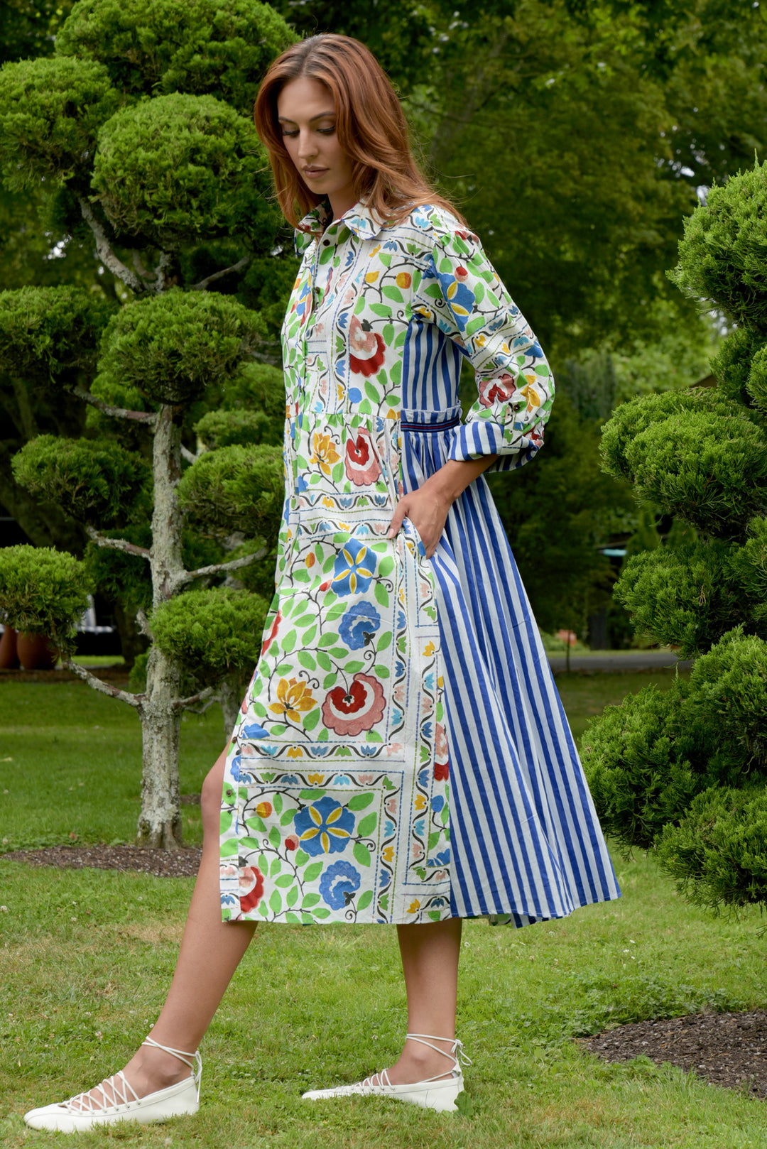 TIED Effects Dress (Garden Floral)