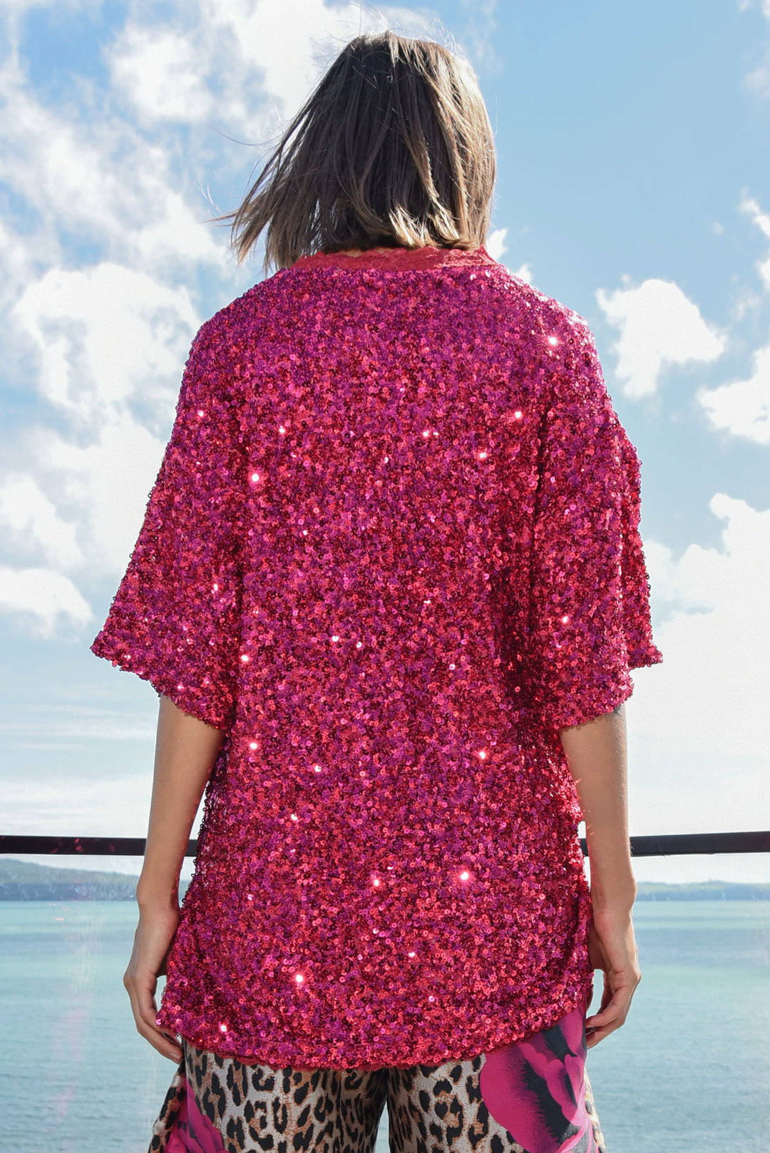 SPARKLE LIKE YOU MEAN IT  T-Shirt (Raspberry)