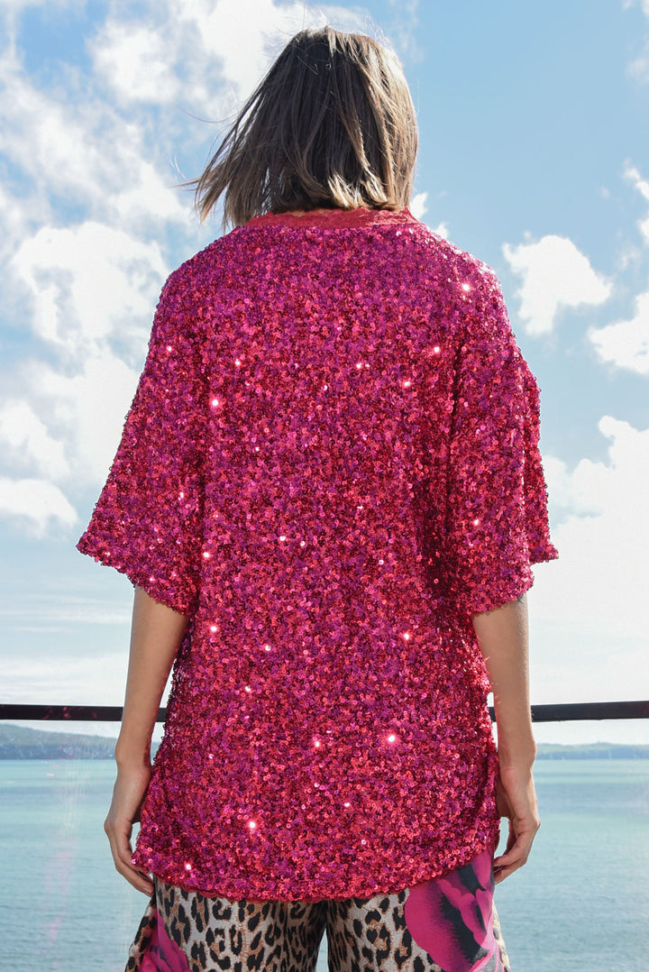 SPARKLE LIKE YOU MEAN IT  T-Shirt (Raspberry)