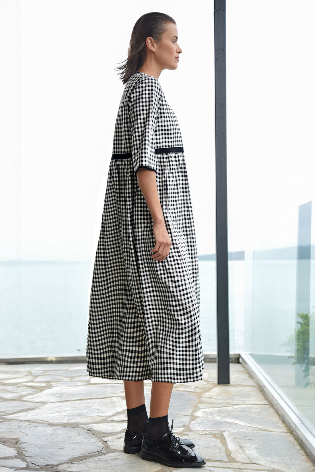 TOGATHER WITH YOU Dress (Black/White)