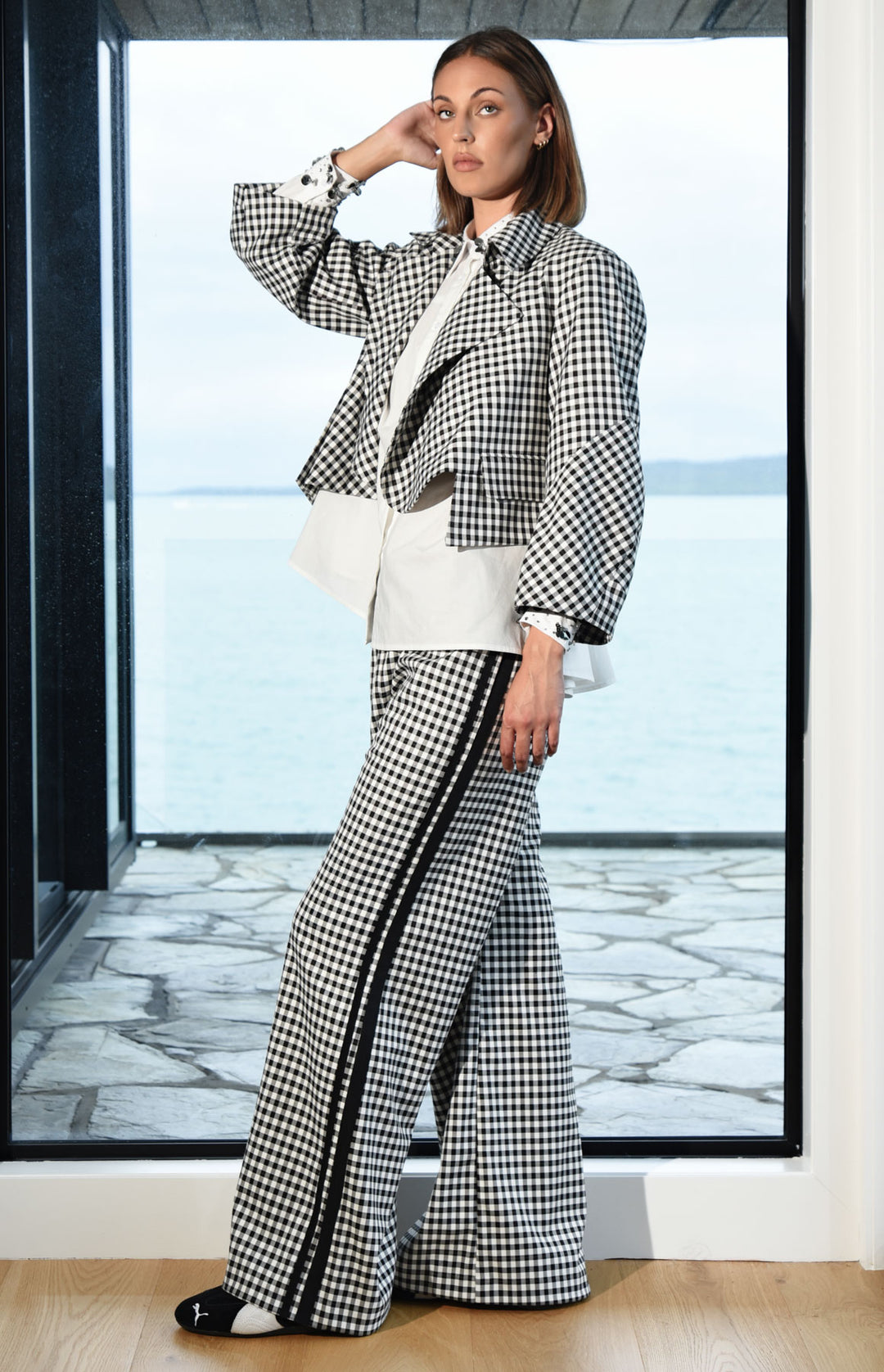 WALK AND TALK Trouser (Black/White)