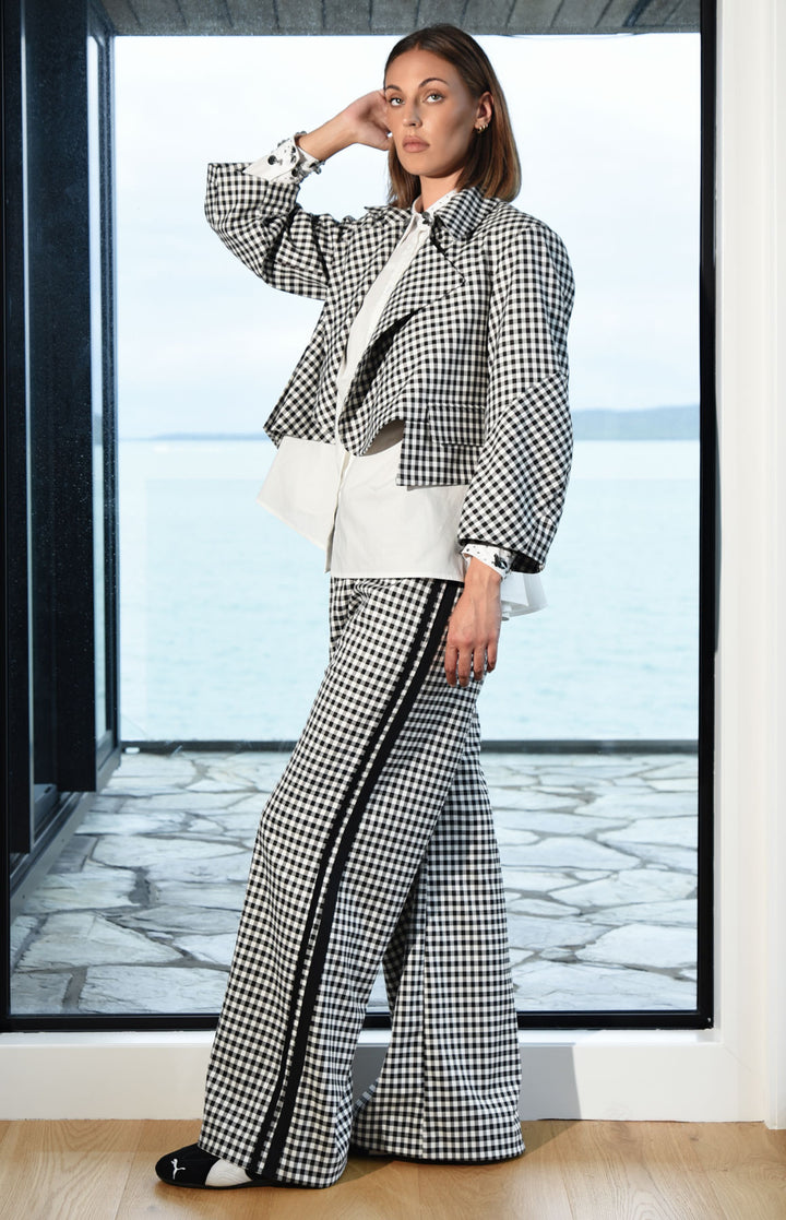WALK AND TALK Trouser (Black/White)