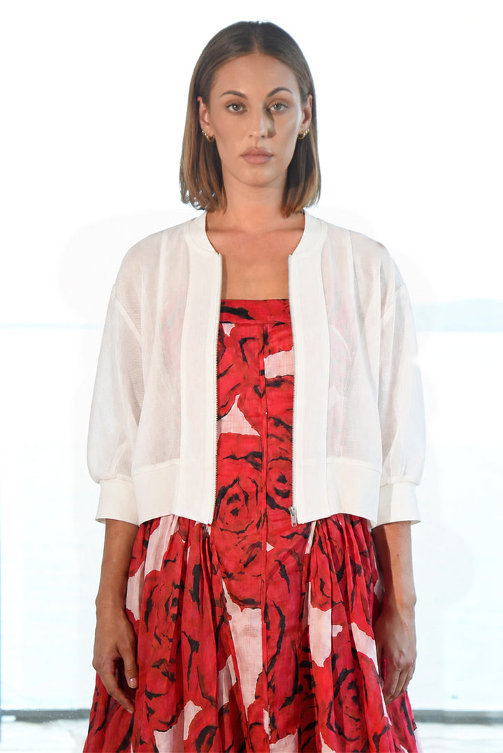 CROP-DEAD GORGEOUS Jacket (WHITE)