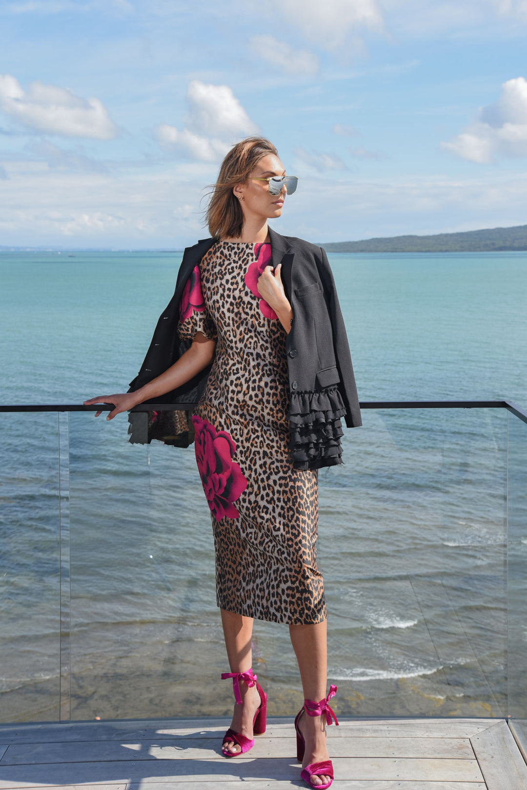 PARTY TIME Dress (Leopard Floral)