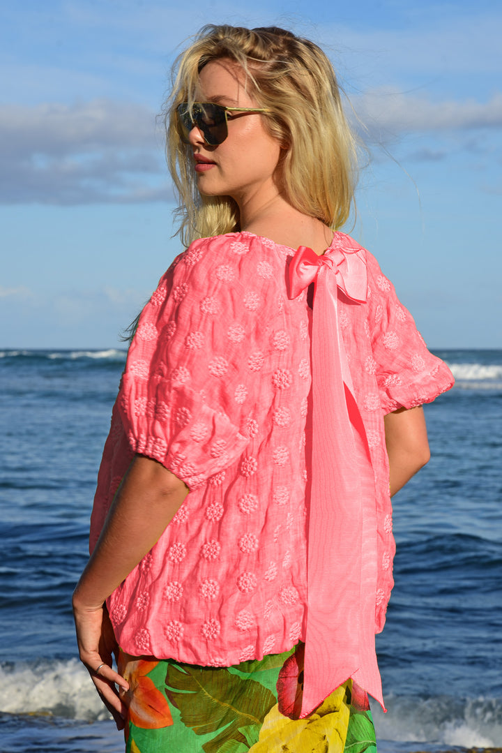 PARTY AT THE  BACK Top (Raspberry)