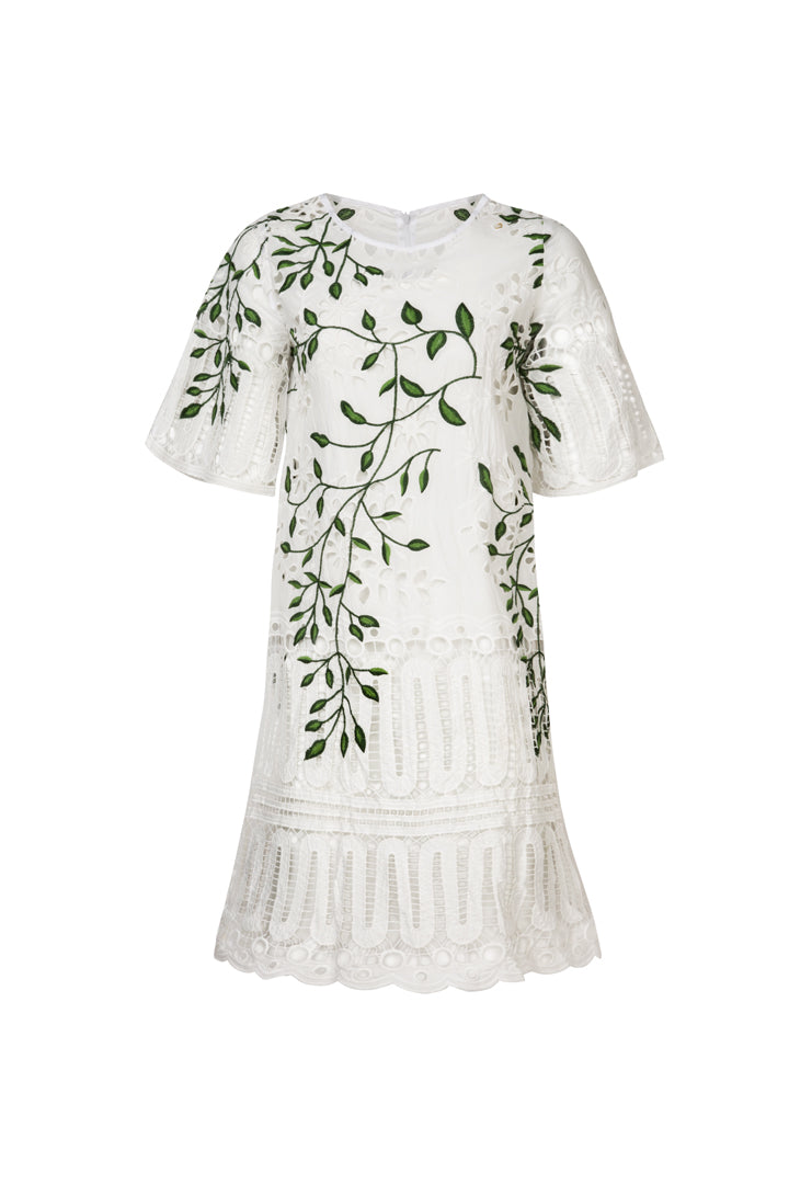 STRAIGHT TALKER Dress (White)
