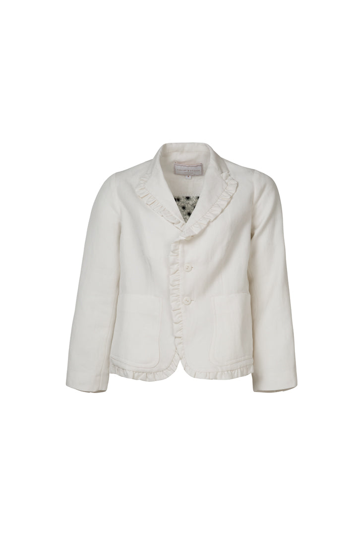 YOU'RE FRILL THE ONE Jacket (White)