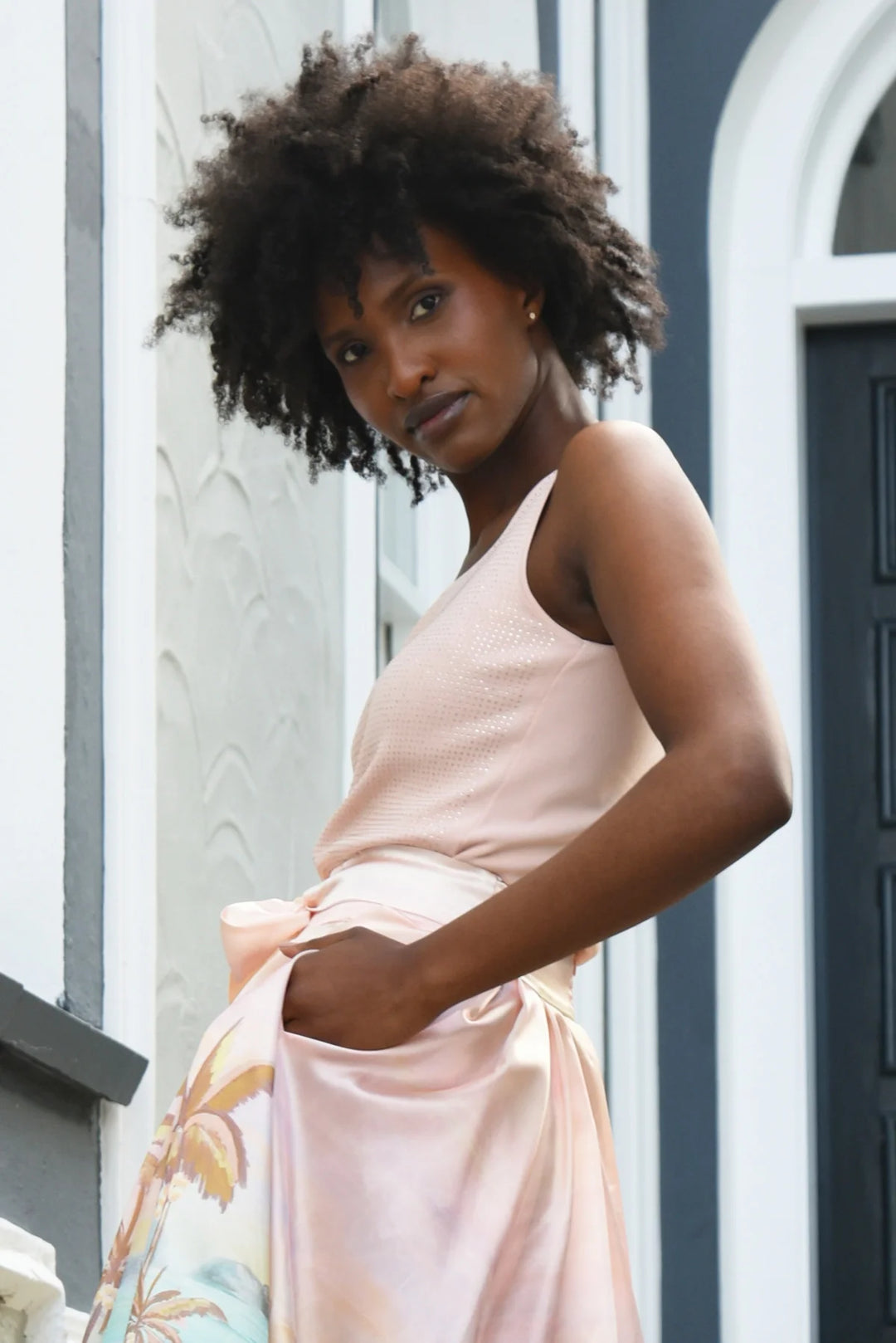 TWINKLING SPARKLE Cami (Peach)