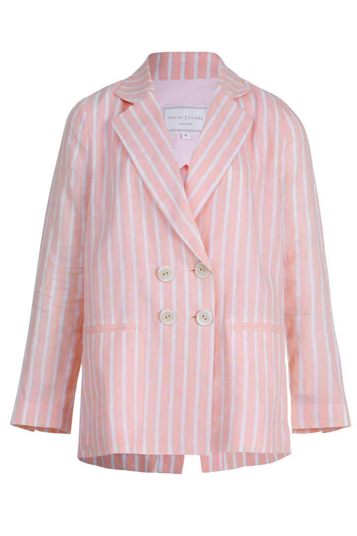 BLAZER CUTTING Blazer (Pink Stripe)