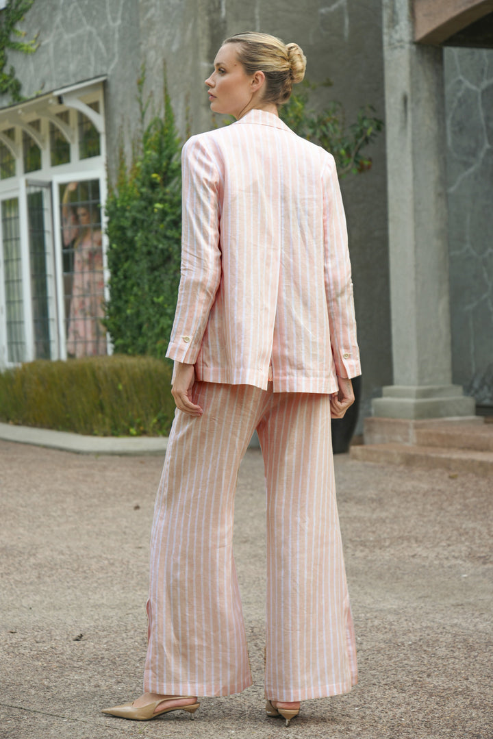 WALK AND TALK Trouser (Pink Stripe)