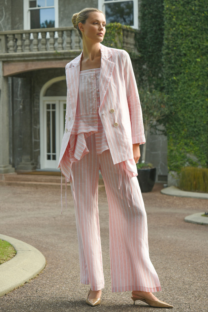WALK AND TALK Trouser (Pink Stripe)