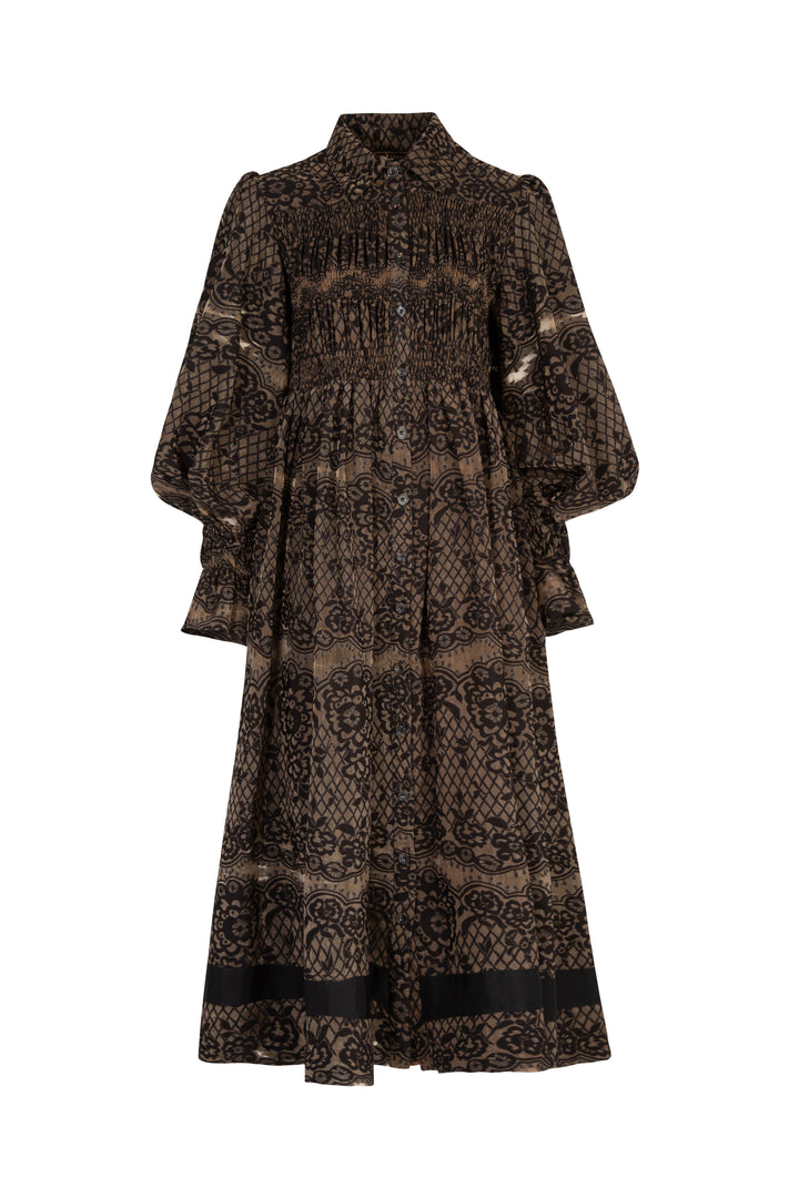 AFTER DARK Dress (Olive/Black)