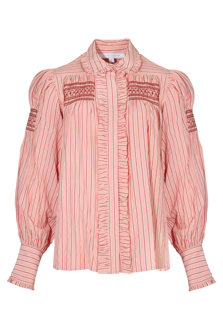 SMOCK STAR Shirt (Pink Stripe)