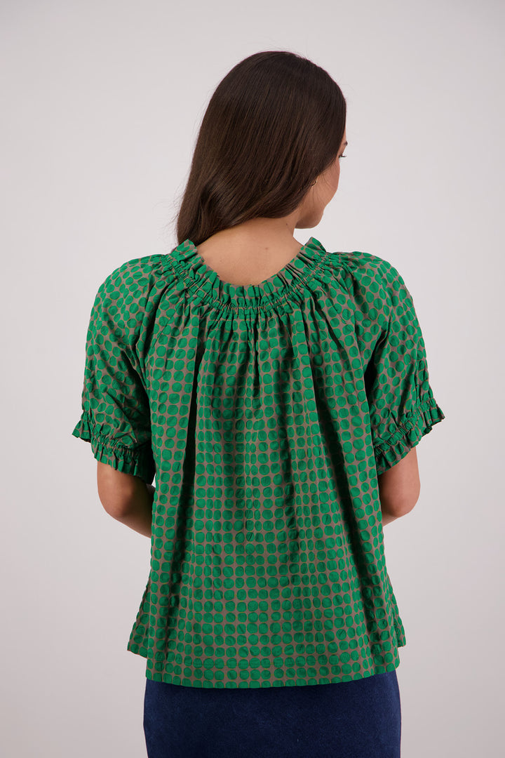 Tammy Top (Grey/Green)
