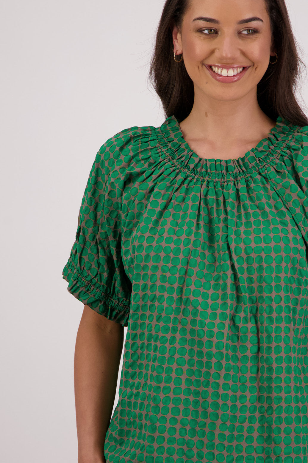 Tammy Top (Grey/Green)