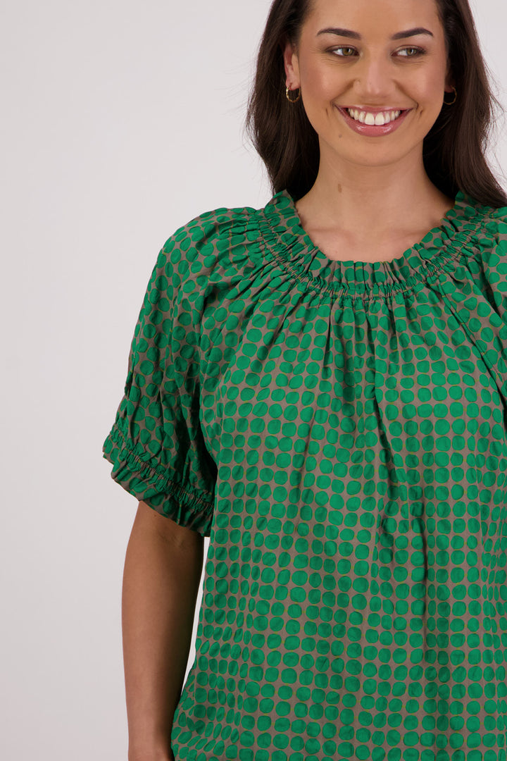 Tammy Top (Grey/Green)