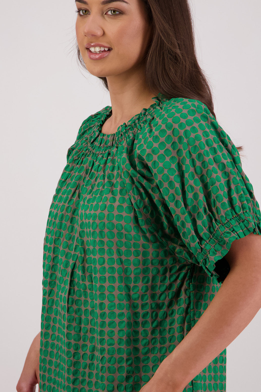 Tammy Top (Grey/Green)