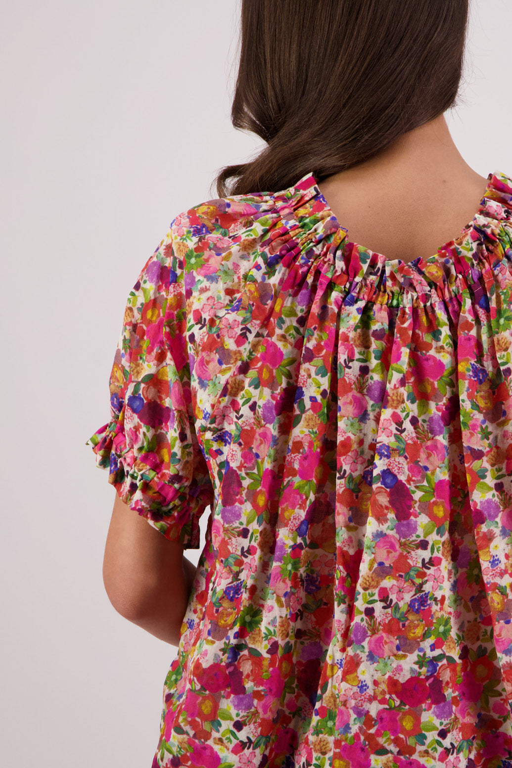 Teddy Top Ramie (Bright Floral)