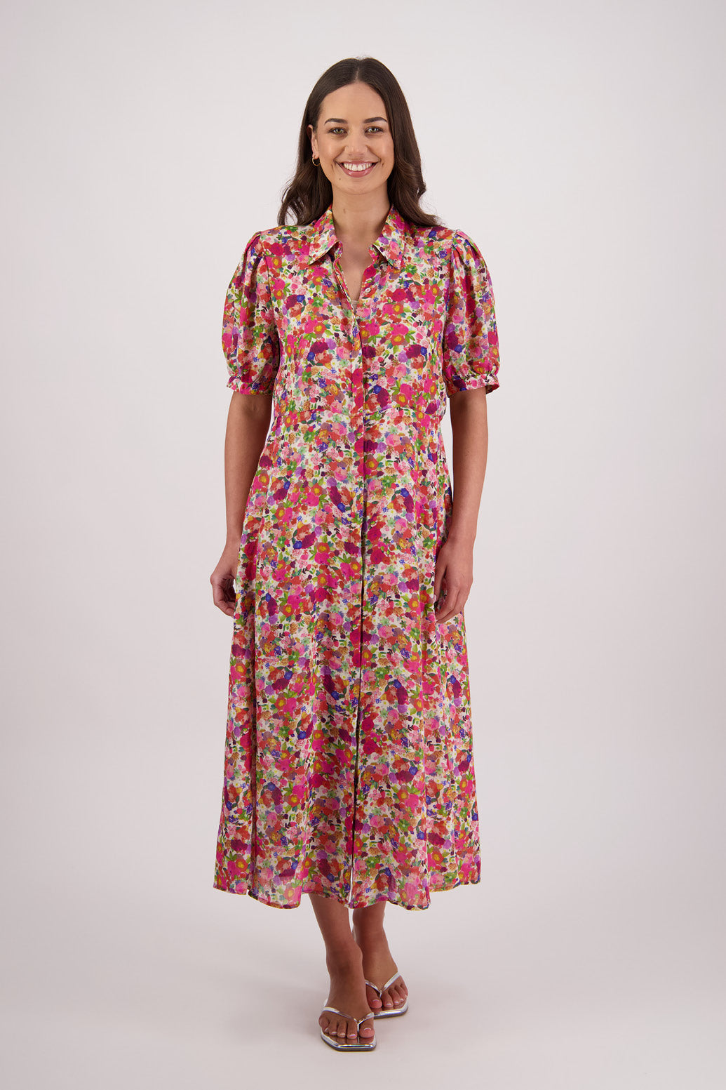 Thelma Dress (Bright Floral)