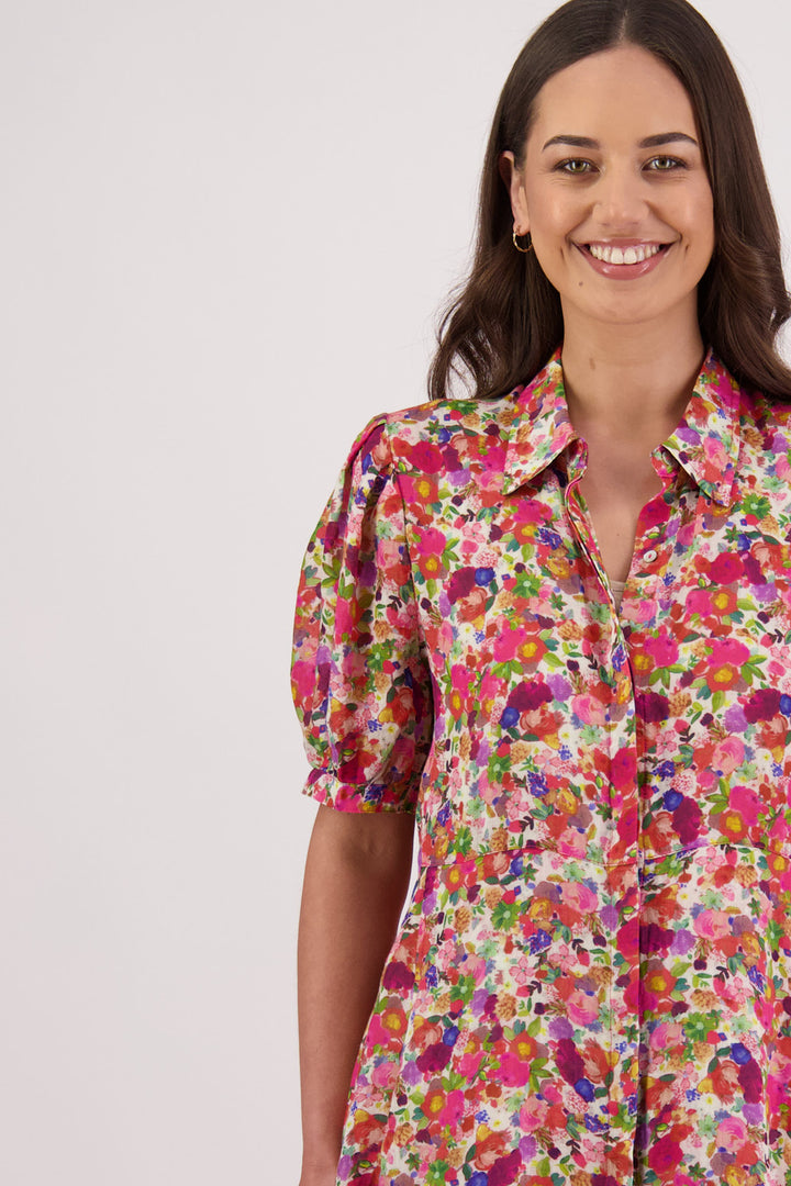 Thelma Dress (Bright Floral)