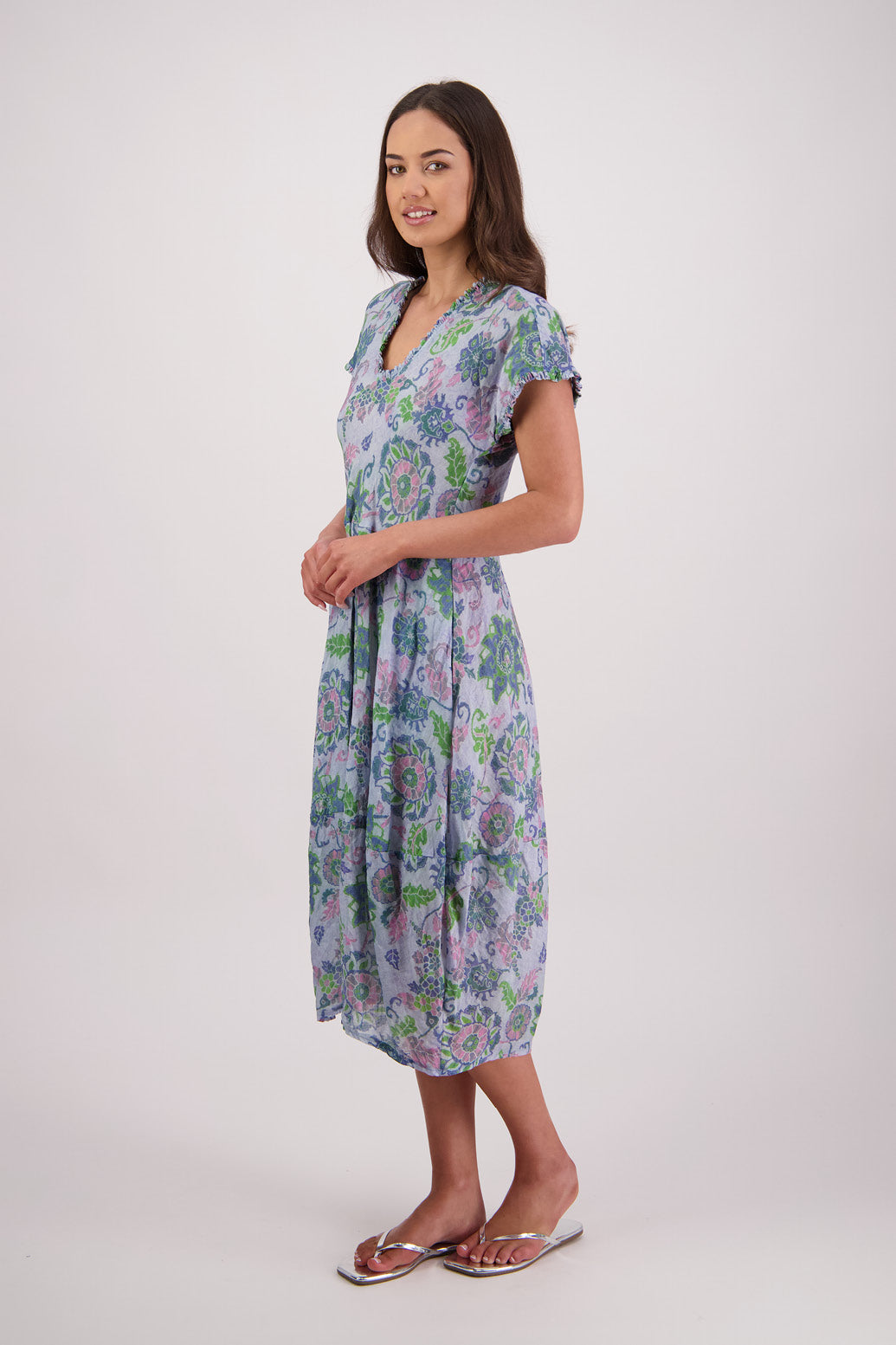 Tori Dress (Floral Blue)