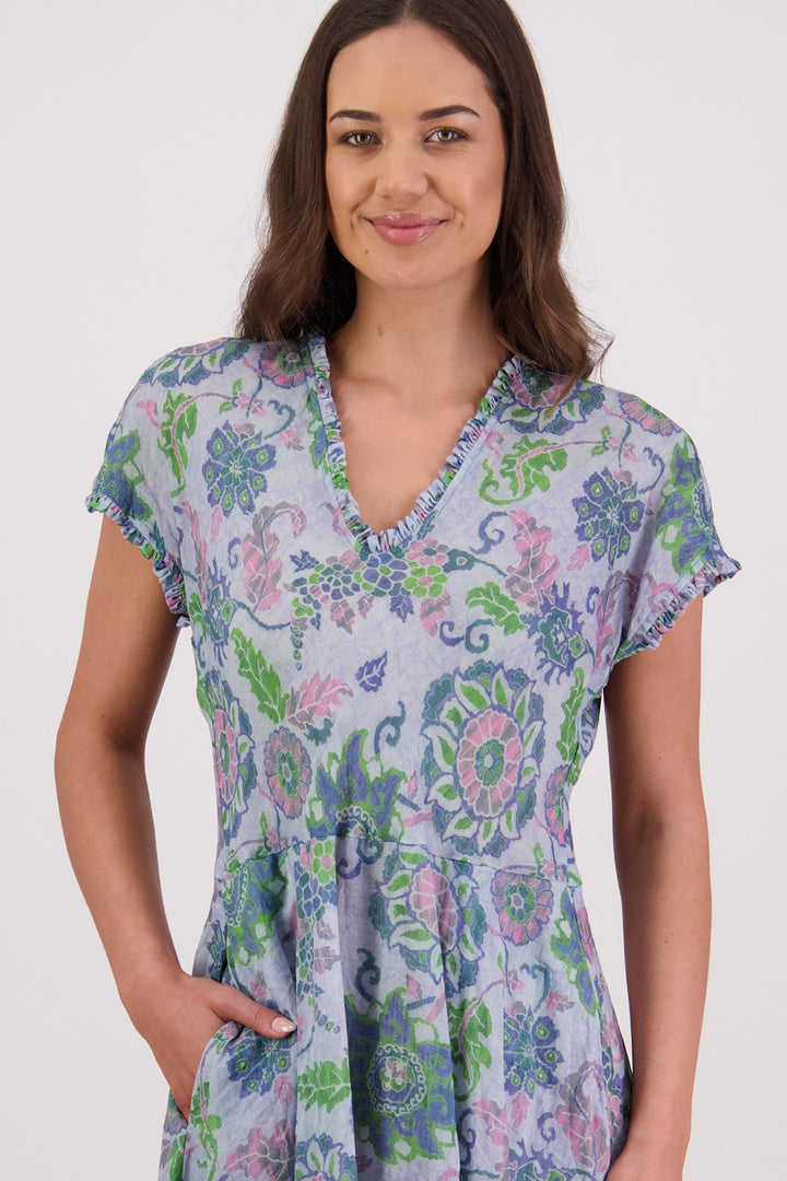 Tori Dress (Floral Blue)
