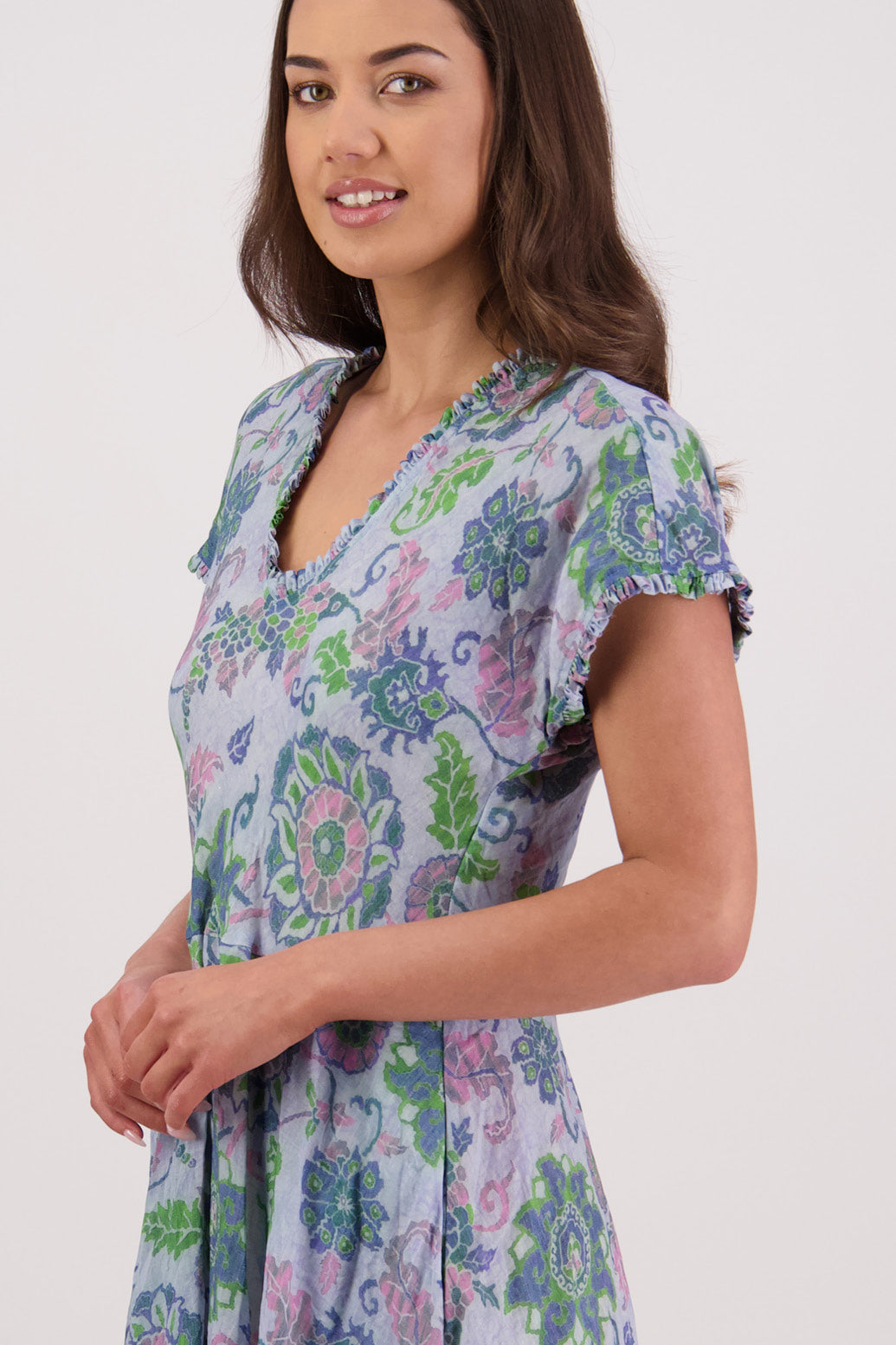 Tori Dress (Floral Blue)