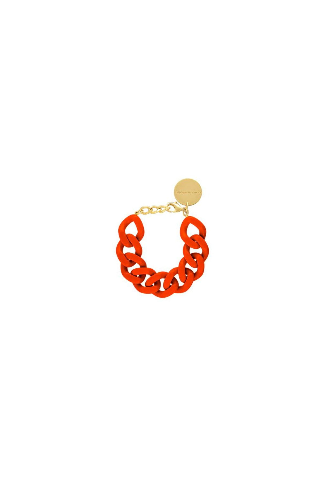 Flat Chain Bracelet (Coral)