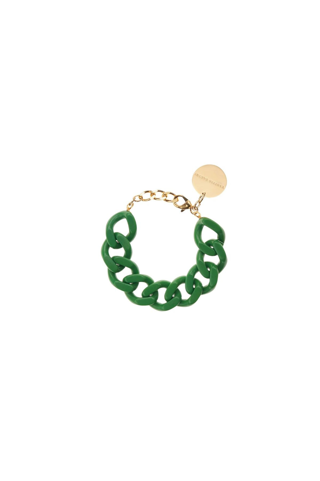 Flat Chain Bracelet (Green)