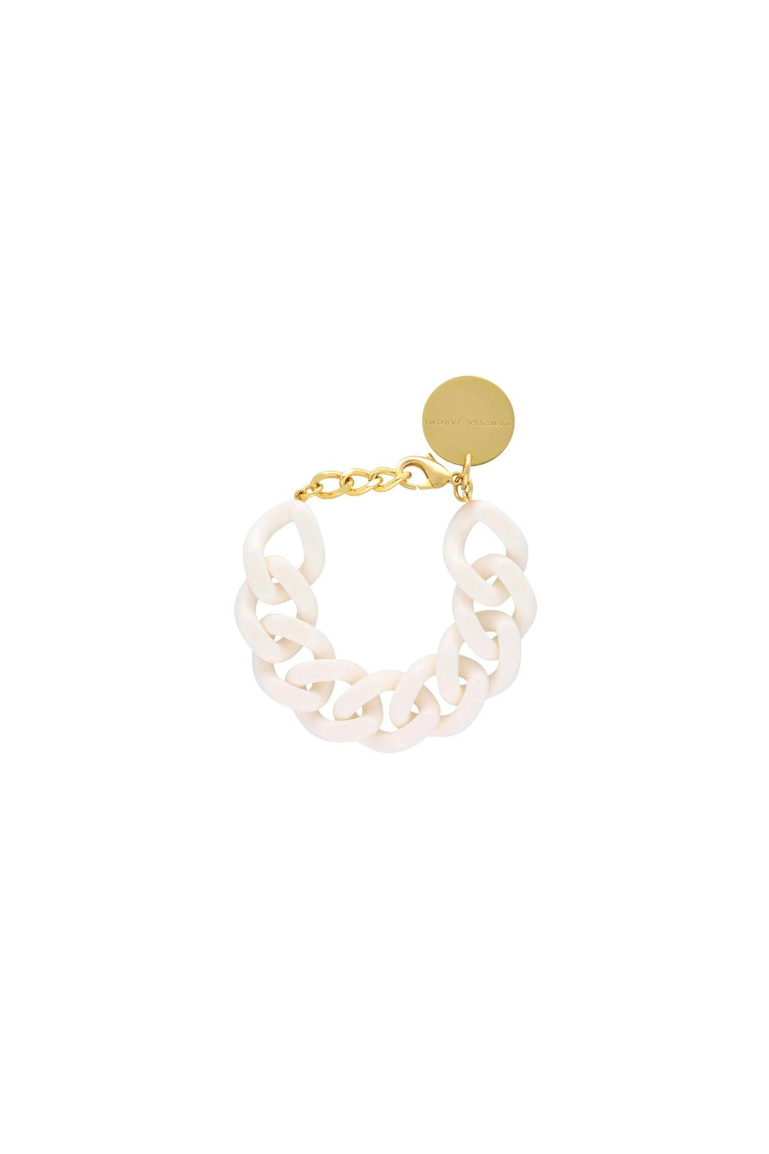 Flat Chain Bracelet (Off-white)