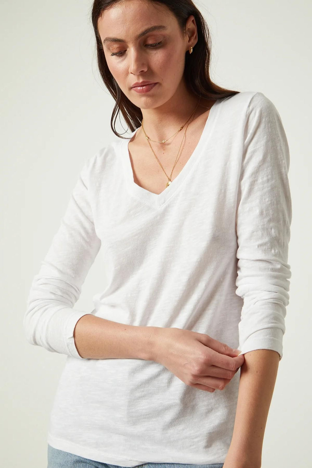 Blaire long sleeve t-shirt (White)