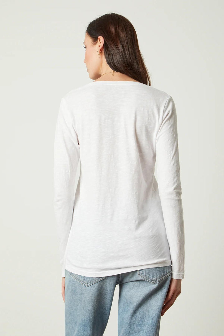 Blaire long sleeve t-shirt (White)