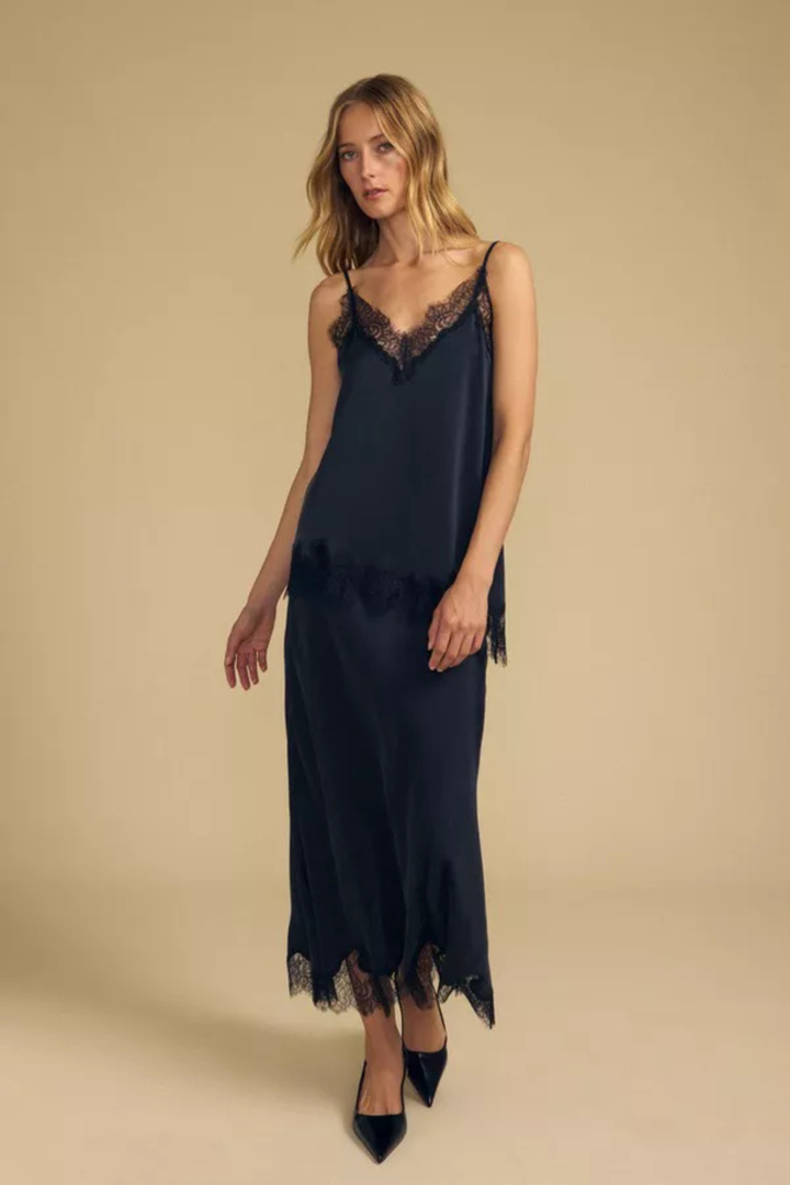 KRISTIN MIDI SKIRT (BLACK)