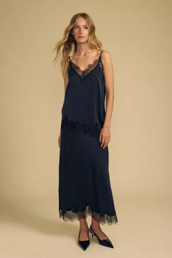 KRISTIN MIDI SKIRT (BLACK)