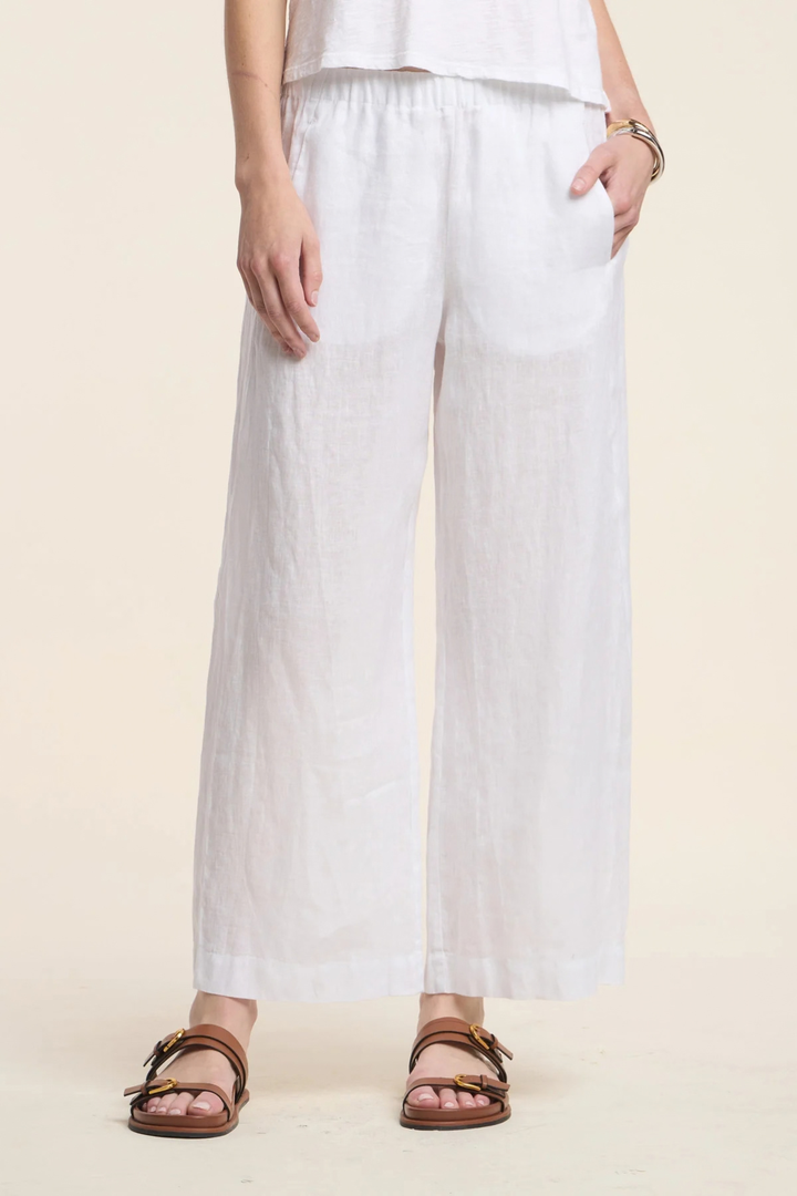 Lola Linen Pants (White)