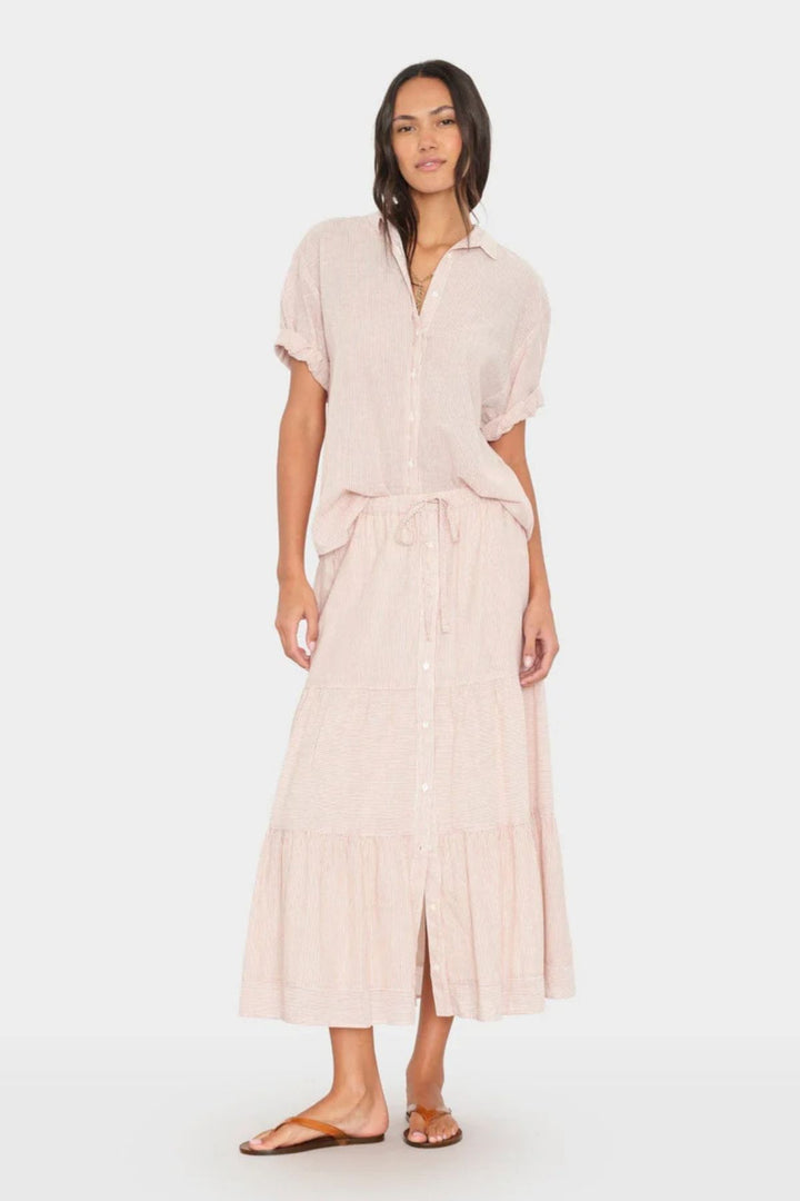 McKenna Skirt (Burnt Sienna Stripe)