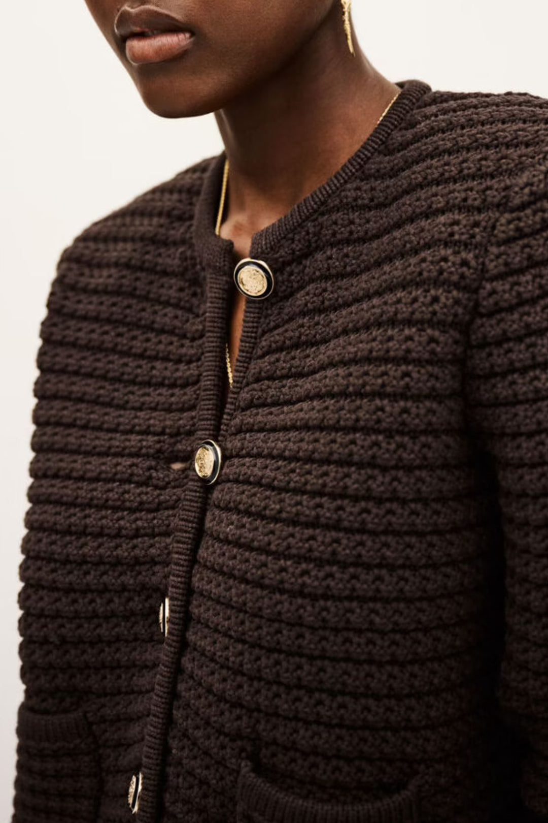 GASPARD Cardigan (Chocolate)