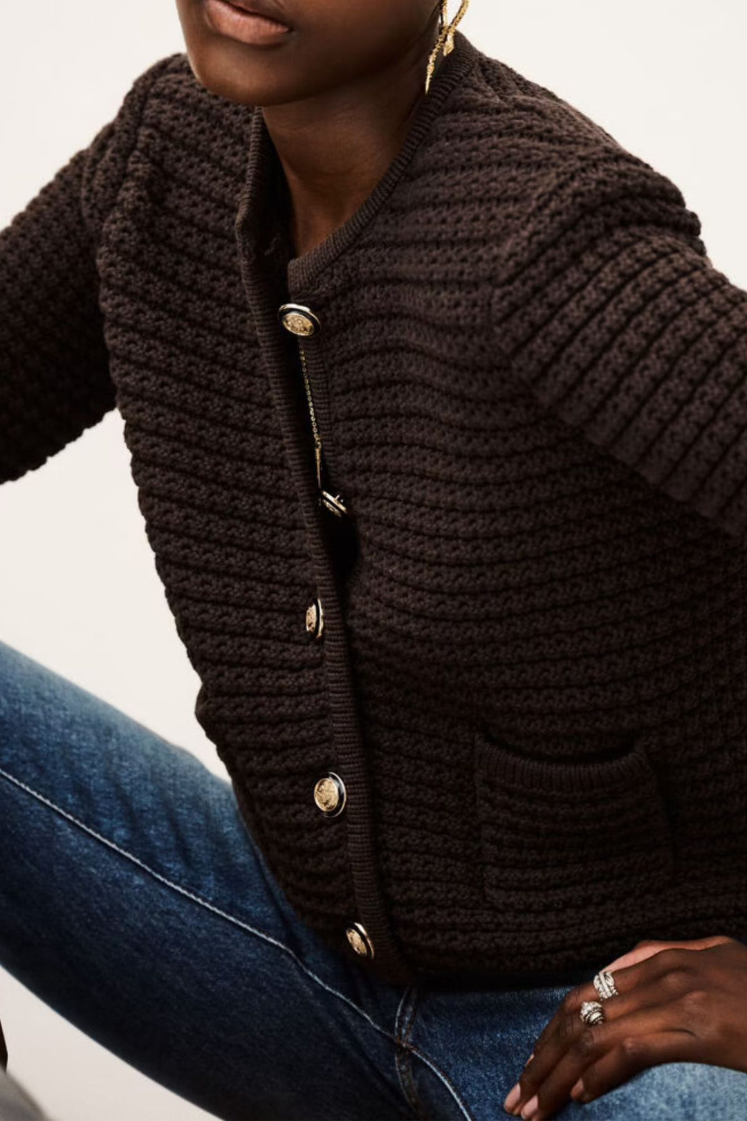 GASPARD Cardigan (Chocolate)