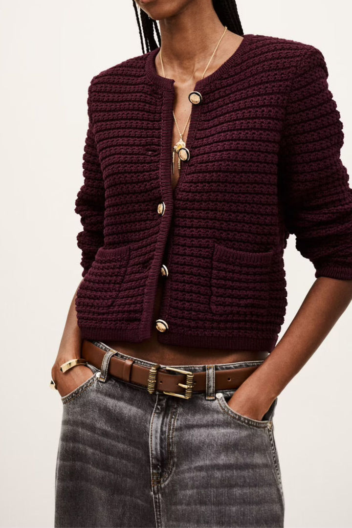 GASPARD Cardigan (Bordeaux)