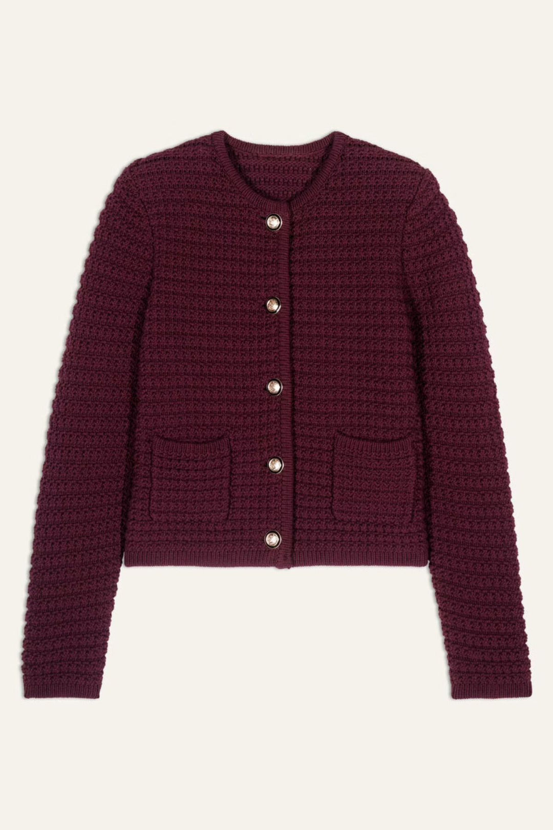 GASPARD Cardigan (Bordeaux)