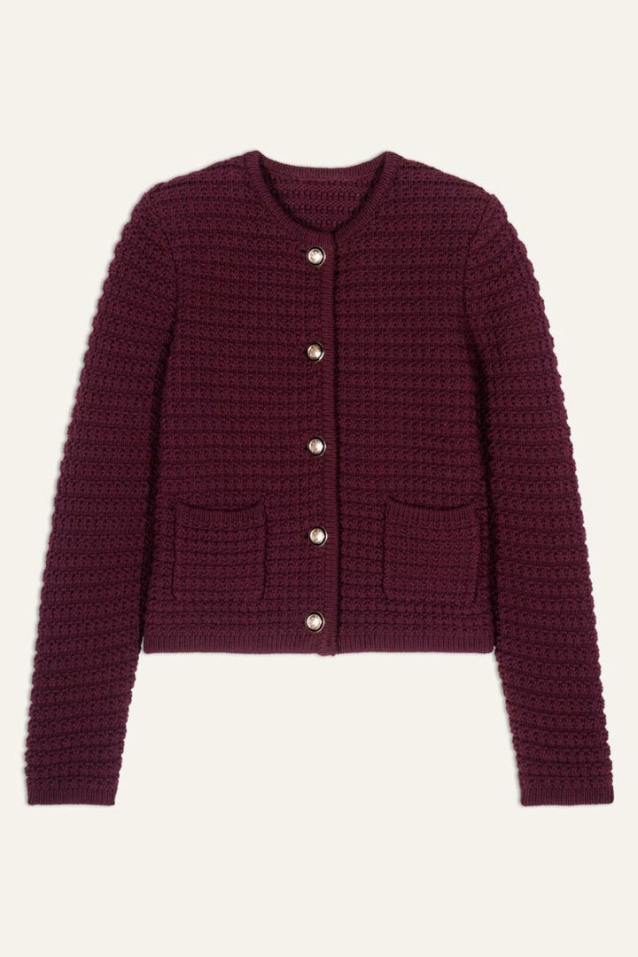 GASPARD Cardigan (Bordeaux)